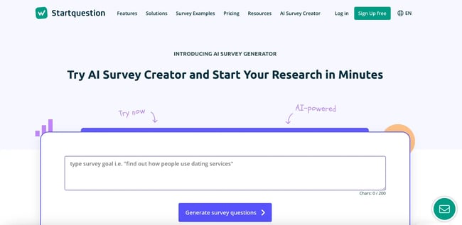 best survey software option, startquestion